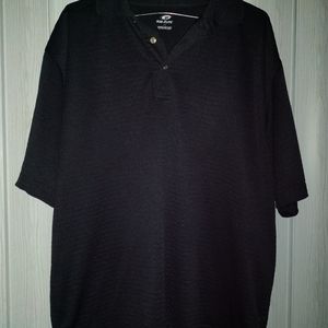 Men's Large NWOT Black Collard Top Flite Golf Short Sleeve Shirt